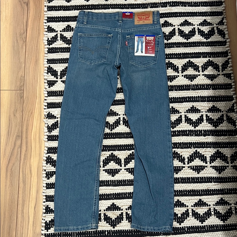 Levi's Boys Medium Blue Straight Jeans - Classic Five-Pocket